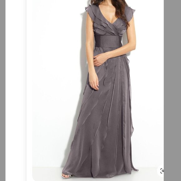 Adrianna Papell Dresses & Skirts - Adrianna Papell Occasions Tiered Chiffon Gown